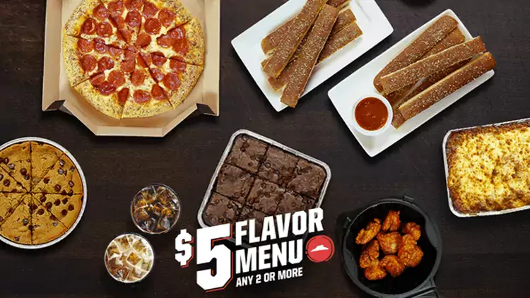 Pizza hut 5 flavor menu